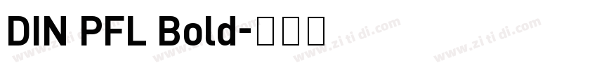 DIN PFL Bold字体转换